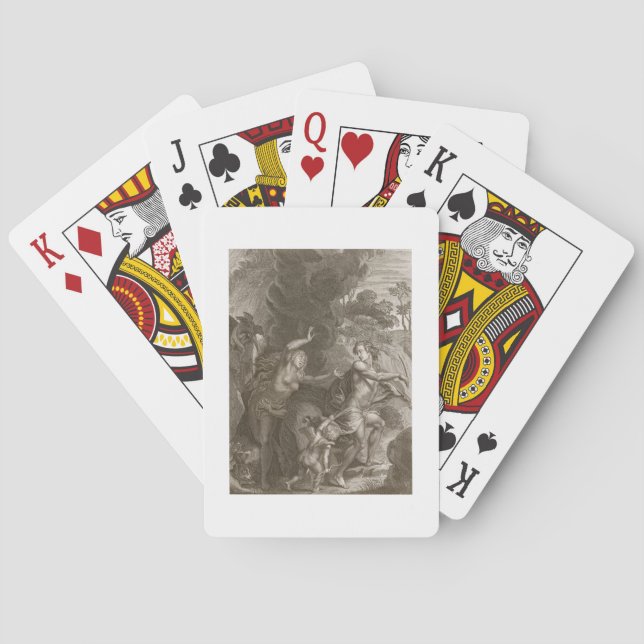Orpheus, Leading Eurydice Out of Hell, Looks Back Playing Cards (Back)