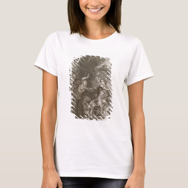 Orpheus, Leading Eurydice Out of Hell, Looks Back T-Shirt (Front)