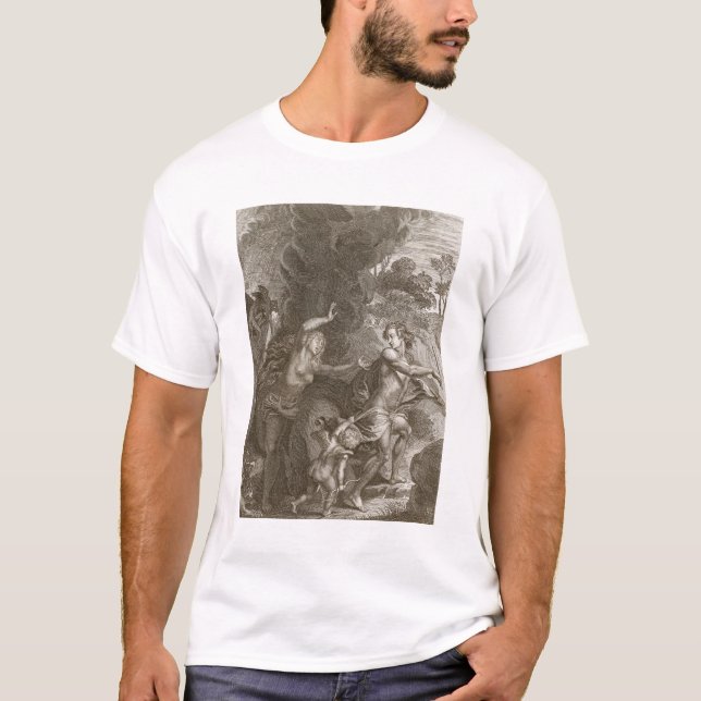 Orpheus, Leading Eurydice Out of Hell, Looks Back T-Shirt (Front)