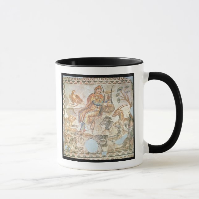 Orpheus playing to the animals, Roman mosaic Mug (Right)