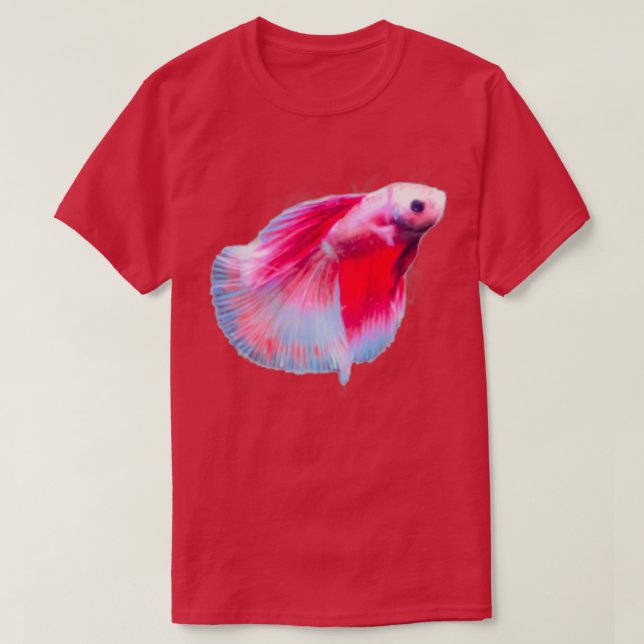 Orpheus the Pink Orchid Betta T-Shirt (Design Front)