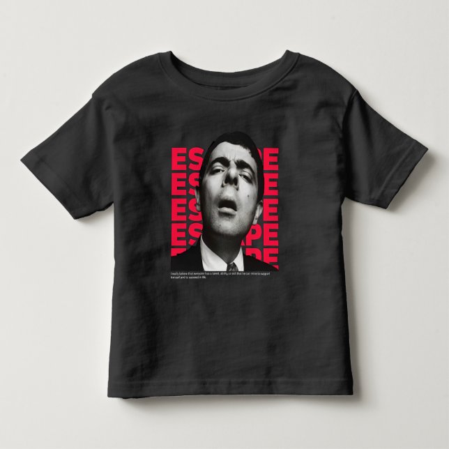 Orphic Mr Bean Escape Design Toddler T-Shirt (Front)