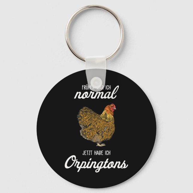 Orpington Chicken I Hen Egg Erel _1  Key Ring (Front)