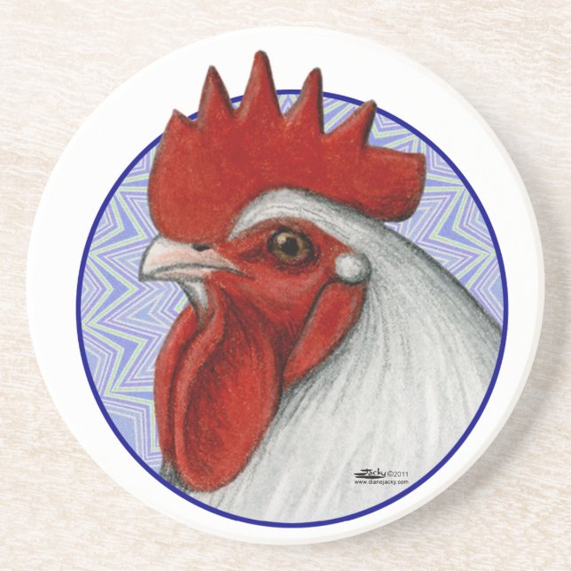 Orpington Head Circle Coaster (Front)