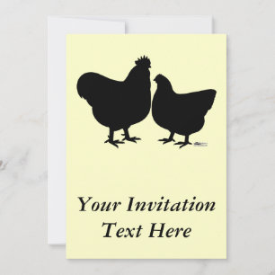 Orpington Silhouette Invitation