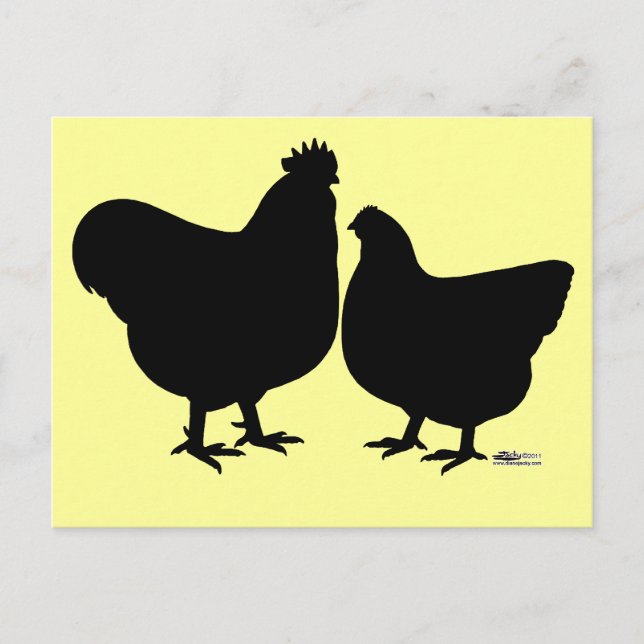 Orpington Silhouette Postcard (Front)