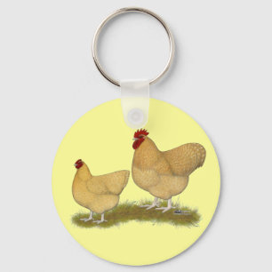Orpingtons Lemon Cuckoo Key Ring
