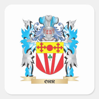 Orr Coat of Arms - Family Crest Square Sticker