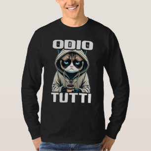 Orso Divertente Regalo I Hate People I Odio Tutti T-Shirt