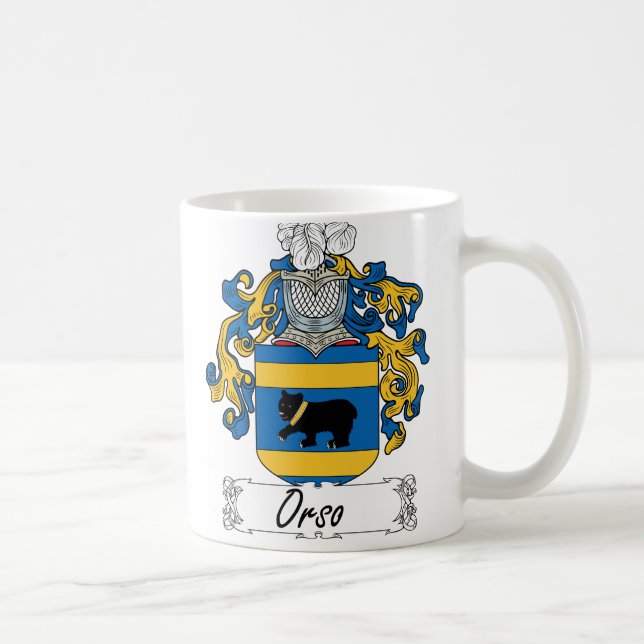 Orso Family Crest Coffee Mug (Right)