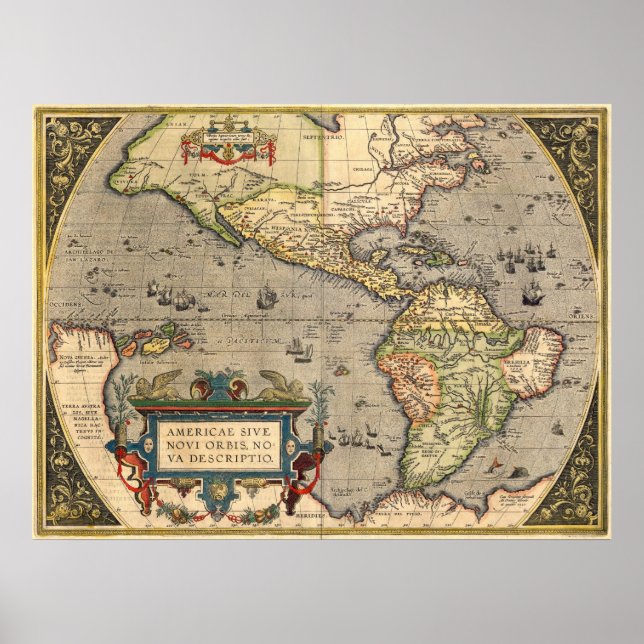 Ortelius America Poster (Front)
