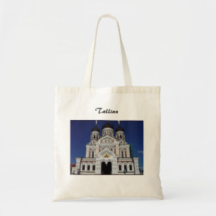 Orthdox church in Tallinn tote bag