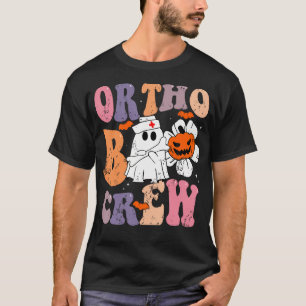 Ortho Boo Crew Ghost Pumpkin Orthopaedic Funny Hal T-Shirt