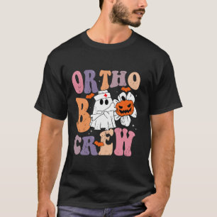 Ortho Boo Crew Ghost Pumpkin Orthopaedic Funny Hal T-Shirt