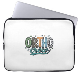 Ortho Crew Vintage Dental Team Vector Design_1 Laptop Sleeve