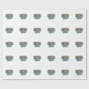 Ortho Crew Vintage Dental Team Vector Design_1 Wrapping Paper