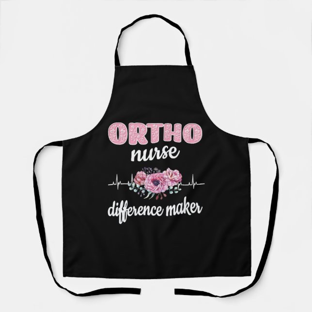 Ortho Nurse Gift RN Orthopaedic Nurse Ortho Nursin Apron (Front)
