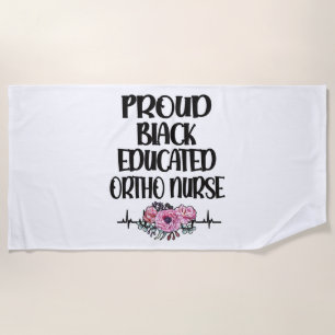 Ortho Nurse Gift RN Orthopaedic Nurse Ortho Nursin Beach Towel