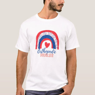 Ortho Nurse July 4Th Of July Orthopedic Nurse Rain T-Shirt