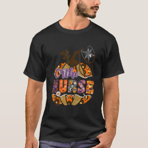 Ortho Nurse Stethoscope Leopard Halloween Pumpkin T-Shirt
