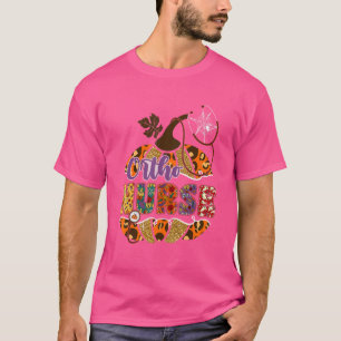 Ortho Nurse Stethoscope Nursing Halloween Pumpkin T-Shirt