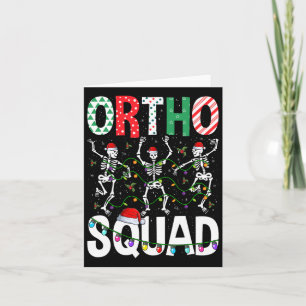 Ortho Squad Christmas Skeleton Orthopaedic Nurse L Card