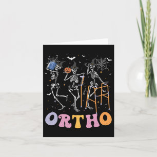 Ortho Squad Halloween Pumpkin Dancing Orthopaedic Card
