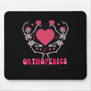 Ortho Squad Retro Valentine#39;s Day Nurse Orthope Mouse Mat