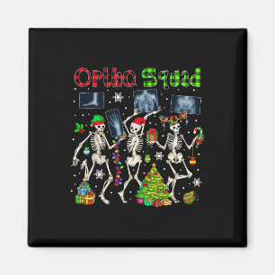 Ortho Squad Xmas Three Santa Reindeer Elf X-ray Sk Magnet