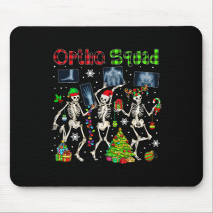 Ortho Squad Xmas Three Santa Reindeer Elf X-ray Sk Mouse Mat