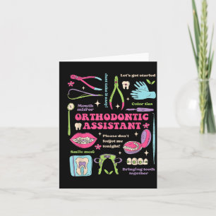 Orthodontic Assistant Funny Design Card