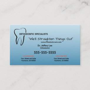 Orthodontic Practice Business Card