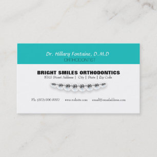 Orthodontist Business Card With Appointment Card