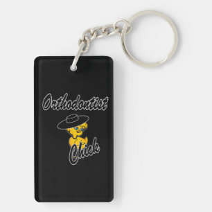 Orthodontist Chick #4 Key Ring
