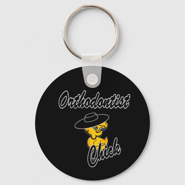 Orthodontist Chick #4 Key Ring (Front)