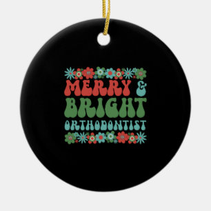 Orthodontist Christmas Orthodontic Xmas Gifts Ceramic Tree Decoration