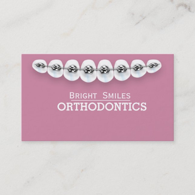 Orthodontist Dentist Standard Business Card (Front)