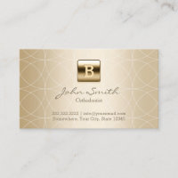Orthodontist Luxury Gold Monogram