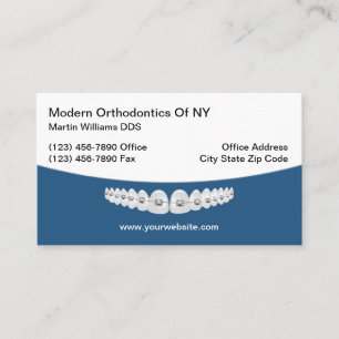 Orthodontist Modern Orthodontics Business Cards