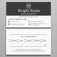 Orthodontist Office Braces Appointment Reminder