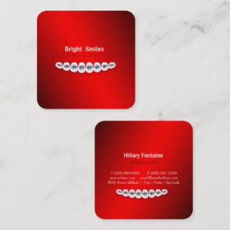 Orthodontist Orthodontic Dentist Business Card