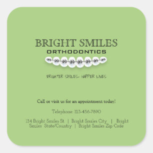 Orthodontist Orthodontics Business Promo Sticker