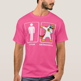 Orthodontist Vs Doctor Dabbing Unicorn Shirt Medic