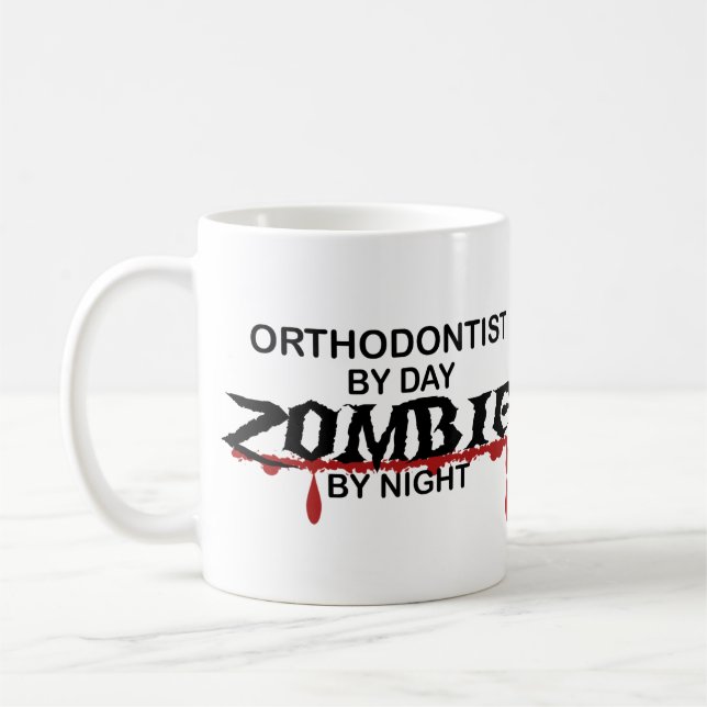 Orthodontist Zombie Coffee Mug (Left)