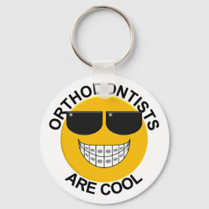 Orthodontists Are Cool Braces Face Keychain