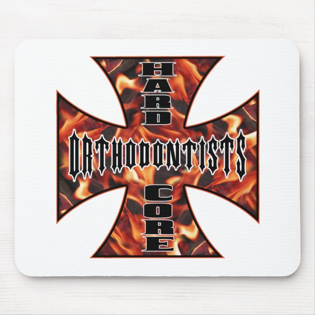Orthodontists Hard Core Mouse Mat (Front)