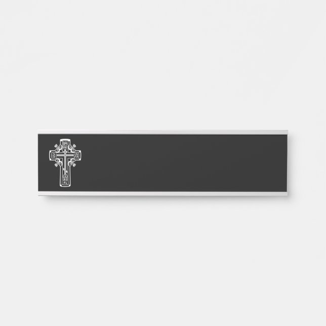 Orthodox Christian cross Door Sign (Front)