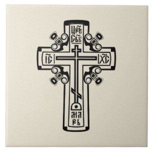 Orthodox Christian cross Tile