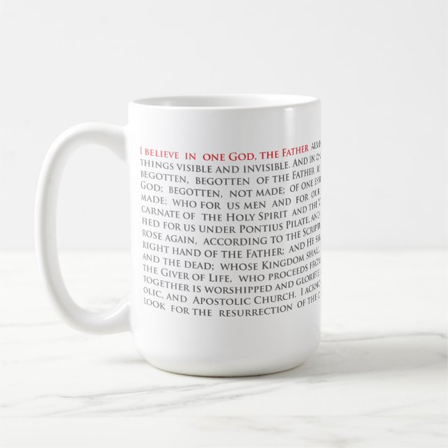 Orthodox Christian Nicene Creed 15oz Mug (Left)