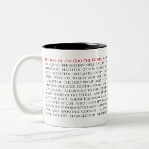 Orthodox Christian Nicene Creed Two-Tone Mug